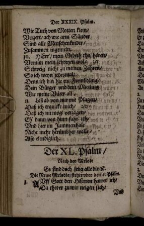Der XL. Psalm [-] Der XLIV. Psalm Davids