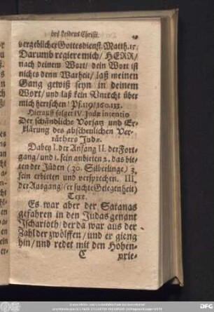 Hierauff folget IV. Judae intentio