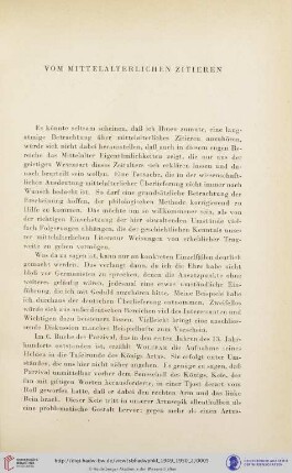 Vom mittelalterlichen Zitieren