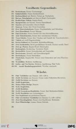 Wäsche (Nr. 901-932/940)
