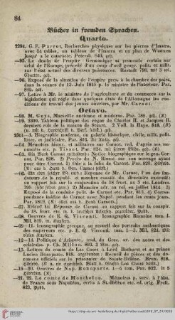 Bücher in fremden Sprachen (Nr. 2294 - 2404)