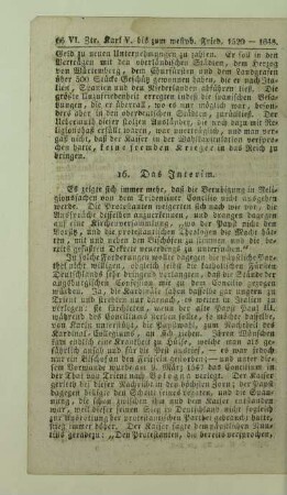 16. Das Interim