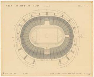 Sportfield Kairo Main Stadium: 2nd Floor Grundriss 1:500