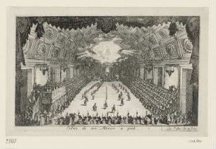 Einzug von Herzog Karl IV. zu Fuß, Blatt 8 der Folge "Le Combat à la Barrière"