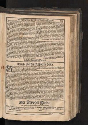 Vorrede über den Propheten Hosea.