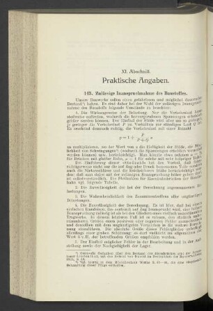 XI. Abschnitt. Praktische Aufgaben
