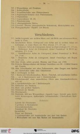Verschiedenes (Nr. 717-735a)