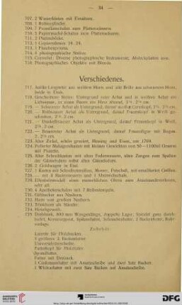 Verschiedenes (Nr. 717-735a)