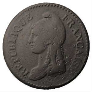Fundmünze, 10 Centimes, 1799 - 1800