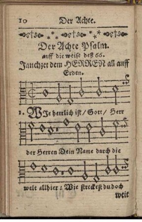 [Texte und Melodien der "Sechs Psalmen ..."]