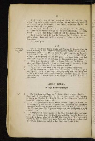 Sechster Abschnitt. Sonstige Barunterstützungen.