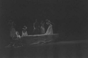 Szenenbilder der Uraufführung der beiden szenischen Balladen "Die Füße im Feuer" und "Das Fingerhütchen"von Heinrich Sutermeister an der Deutschen Oper Berlin : Porträt Intendant Heinz Tietjen