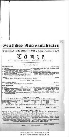 Tänze