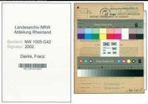 Entnazifizierung Franz Dierks , geb. 25.01.1897 (Schneider)