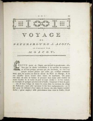 Voyage De Petersbourg a Asoff, En Passant Par Moscou.