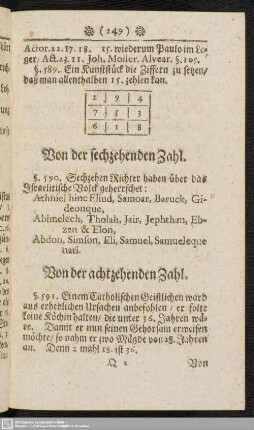 Von der sechzehenden Zahl