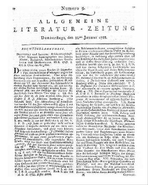 Semler, Joh[ann] Salomo[n]: Unparteiische Sammlungen zur Historie der Rosenkreuzer. - Leipzig : Beer. St. 3. - 1787