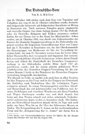 Der Dobrudscha-Bote