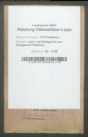 Erblasser: Plassmeier, Aloisia, geb. Vahle: