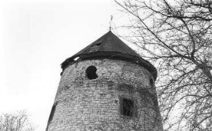 Dresden-Leutewitz. Leutewitzer Windmühle, Turmholländer, Baujahr 1839, Steinbacher Straße 56