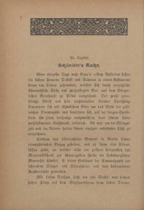 22. Kapitel. Schönlein's Rache