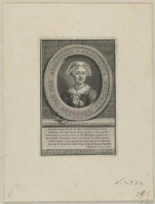 Bildnis der Henrietta Wolters gebooren van Pee