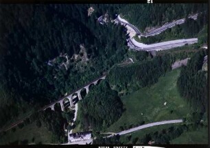 Höllental: Ravennaviadukt und Kehren der B 31
