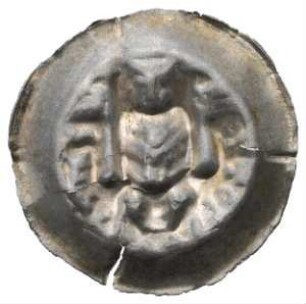 Fundmünze, Brakteat, um 1240 - 1260
