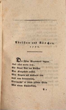 L. H. Hölty's sämmtlich hinterlassene Gedichte, 1 (1803)