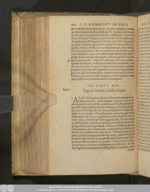In Caput XVI. Quo declaratur, quid sit tempus.