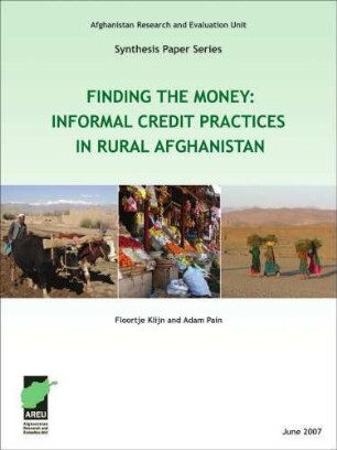 Finding the money: informal credit practices in rural Afghanistan