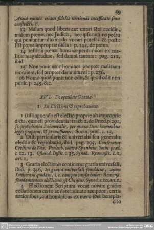 XVI. De operibus Gratiae