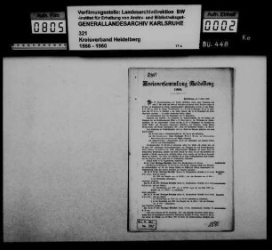 Kreisversammlung Heidelberg 1898