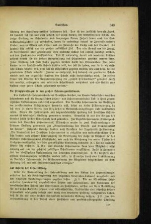 Zur Reform der Lehrerbildung