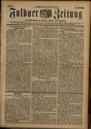 Ausgabe vom Montag, den 18. Oktober 1897.