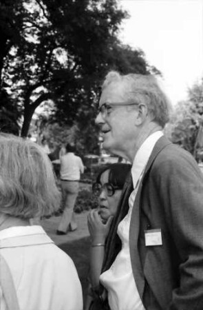 1979 Nobelpreisträgertagung Physik; Bayrisches Frühstück (26.6.79): Edward M. Purcell