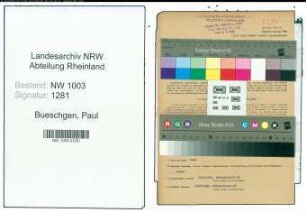 Entnazifizierung Paul Bueschgen , geb. 17.03.1901 (Kaufm.Angestellter)