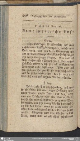 Siebentes Kapitel. Atmosphärische Luft