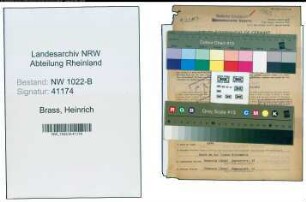 Entnazifizierung Heinrich Brass , geb. 19.09.1913 (Bahnbeamter)