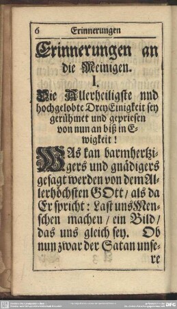Erinnerungen an die Meinigen