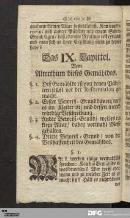 Das IX. Kapittel