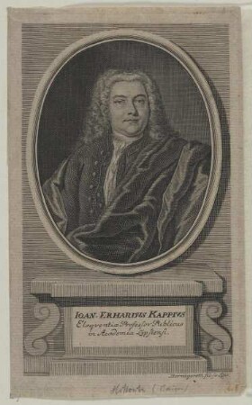 Bildnis des Joan. Erhardius Kappius