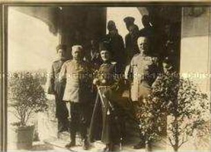 Der ukrainische Staatschef Skoropadskyj bei Paul von Hindenburg und Erich von Ludendorff