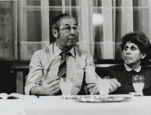 Erhard Geissler und Helga Hörz : Gespräch im Berliner "Club der Kulturschaffenden Johannes R. Becher"