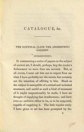A Descriptive Catalogue Of The National (Late the Angerstein) Gallery : now open to the public in Pall-Mall