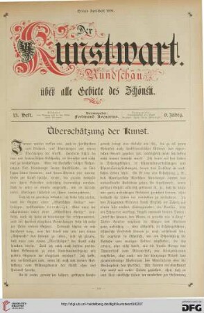 Überschätzung der Kunst