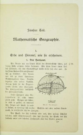 Fünfter Teil. Mathematische Geographie