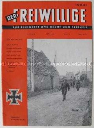 Neonazistische Monatszeitschrift "Der Freiwillige" u.a. zum "Tag der deutschen Einheit" ("3 geteilt niemals")