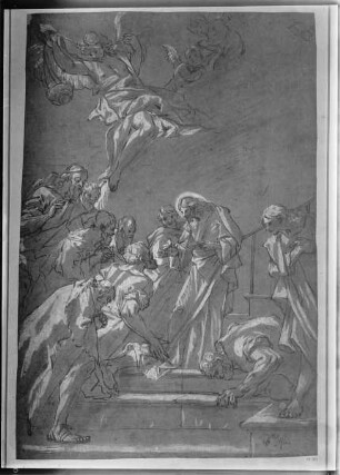 Christus teilt das Abendmahl aus