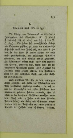 4. Dänen und Norweger